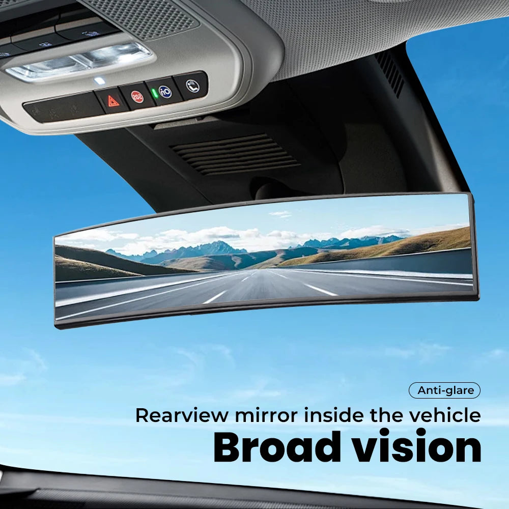 Car Mirrors Interior Rear View Mirror Wide Angle Convex Rearview Mirror Anti Glare Large Vision.