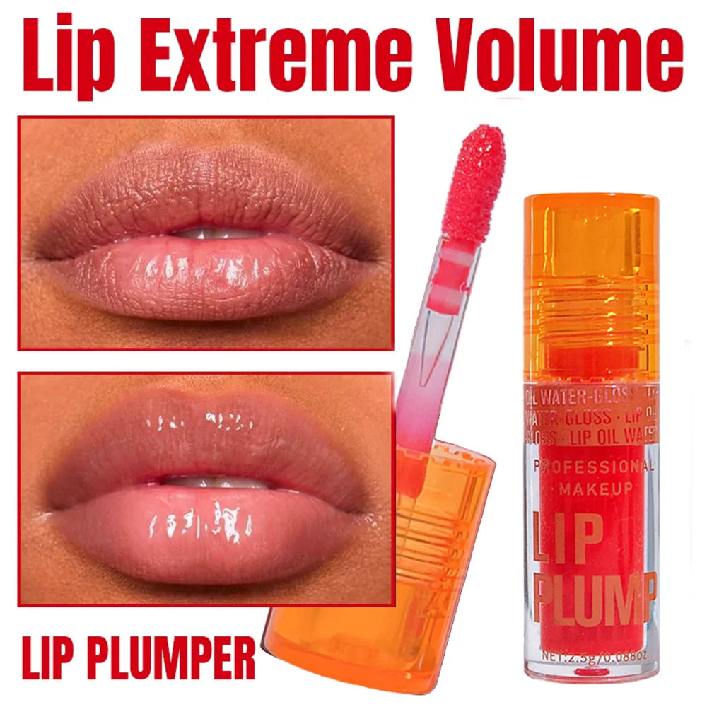 Cherry Plump Lip Oil – Moisturizing Lip Gloss Serum, Long lasting