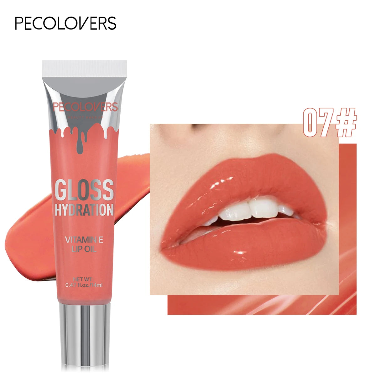 Crystal Jelly Lip Gloss Tube Lip Moisturizing Oil Shiny Lip Oil Moisturizing Women's Lip Gloss