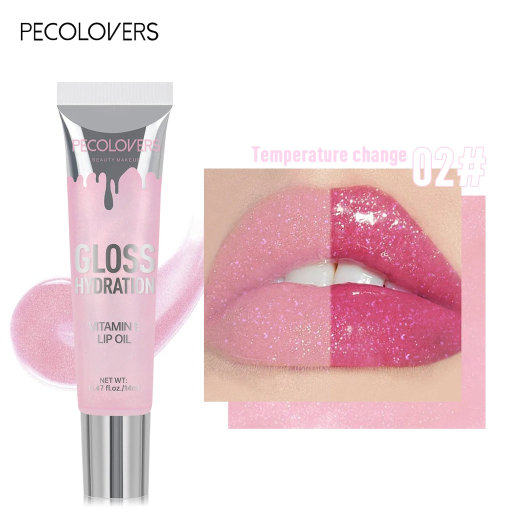 Crystal Jelly Lip Gloss Tube Lip Moisturizing Oil Shiny Lip Oil Moisturizing Women's Lip Gloss