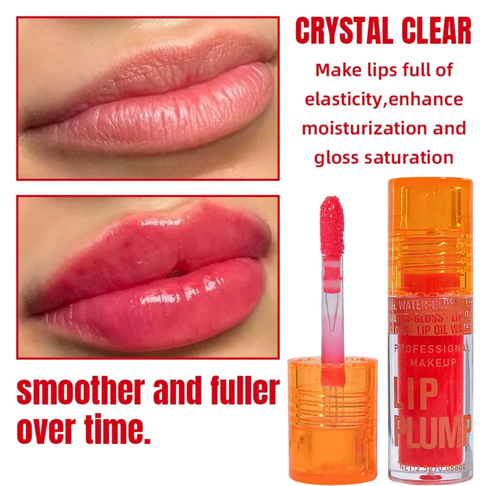Cherry Plump Lip Oil – Moisturizing Lip Gloss Serum, Long lasting