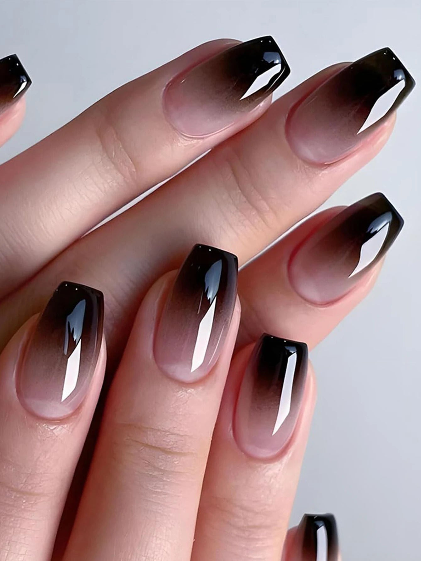 24PCS Medium Almond Fleshcolor Press On Nails Fake Nails Pink Summer Nails Press On Nails